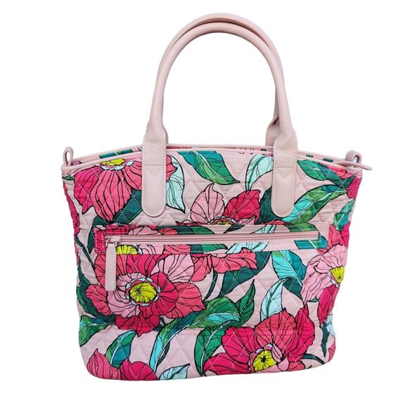 Pink Vera Bradley Floral Tote - Picture 2 of 7